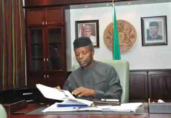 Acting President, Osinbajo To Swear-in New Ministers Today